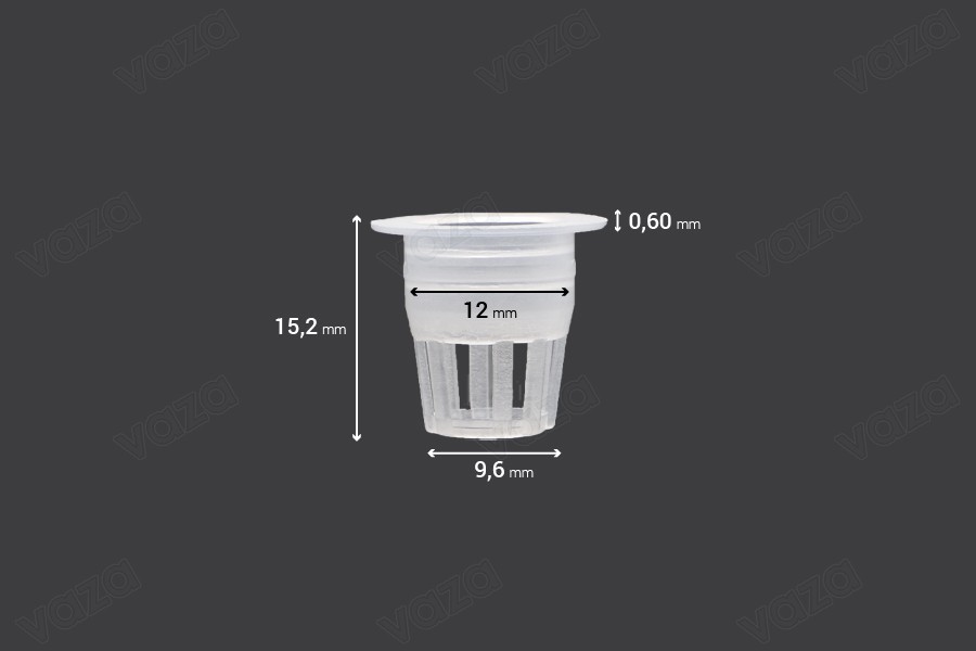 Durchflussregler - Kunststoffablauf (PE) - Durchmesser 12 mm - 50 Stk-