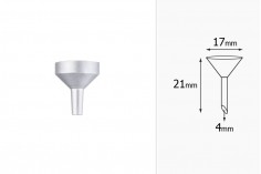 Hinkë alumini ΜΑΤ - diametri 17 mm (fundi 4 mm)