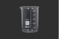 Ποτήρι ζέσεως 800 ml γυάλινο κυλινδρικό 