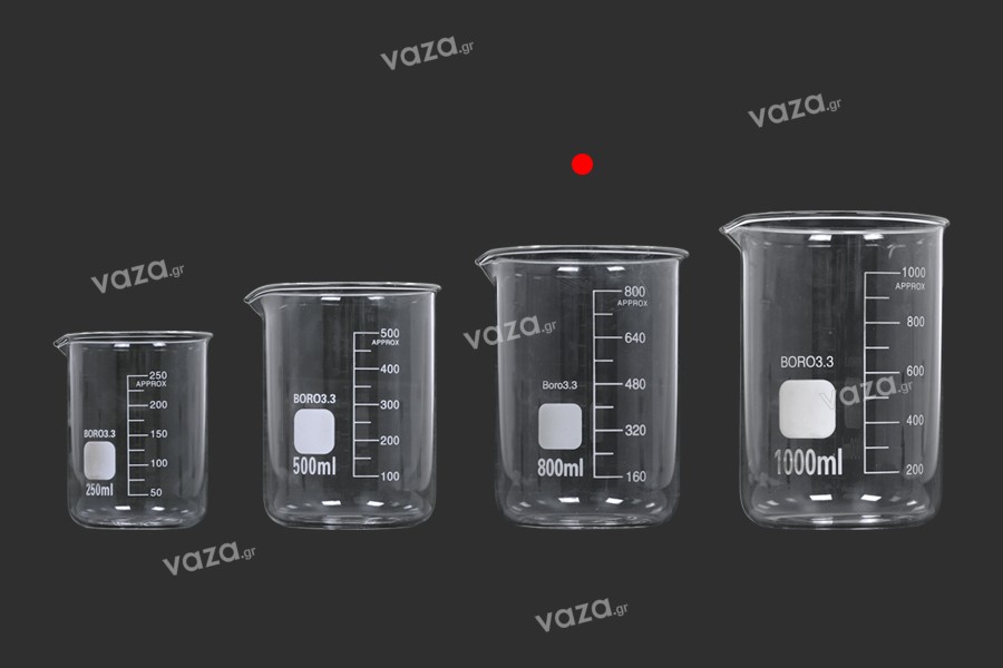 Bécher en verre cylindrique de 800 ml