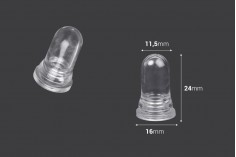 Transparent rubber for droppers 5 to 100 ml