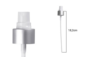 Aluminium PP24/410 Ölspray in Silber- oder Goldmattfarbe und transparenter Kappe-εικόνα_διαστάσεις