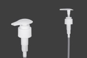 Plastic pump 24/410 for cream, white with safety