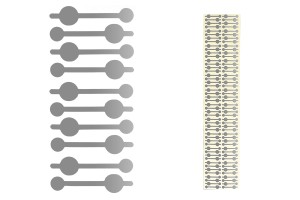 Selbstklebende Dichtung - Aluminium-Sicherheitsband 35mm Silber - 96 Stk-1
