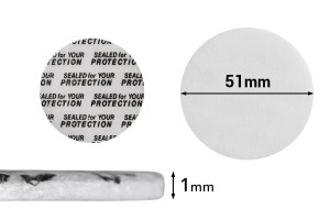 Joints 51 mm pour bocaux (colle avec pression) - 50 pcs-1