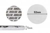 Παρεμβύσματα 52 mm για βαζάκια (κολλάει με την πίεση) - 50 τμχ