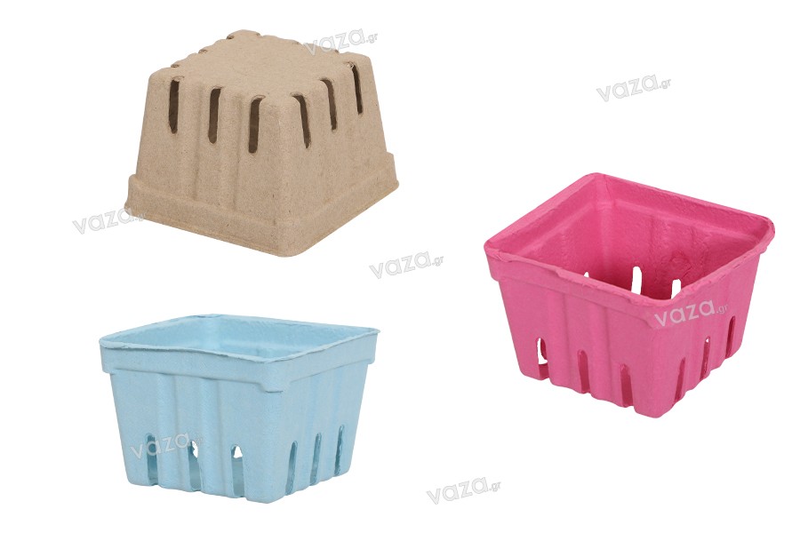 Καλαθάκια για φρούτα 110x110x75 mm από ανακυκλωμένο χαρτί  