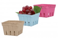 Καλαθάκια για φρούτα 110x110x75 mm από ανακυκλωμένο χαρτί  