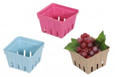 Καλαθάκια για φρούτα 110x110x75 mm από ανακυκλωμένο χαρτί  