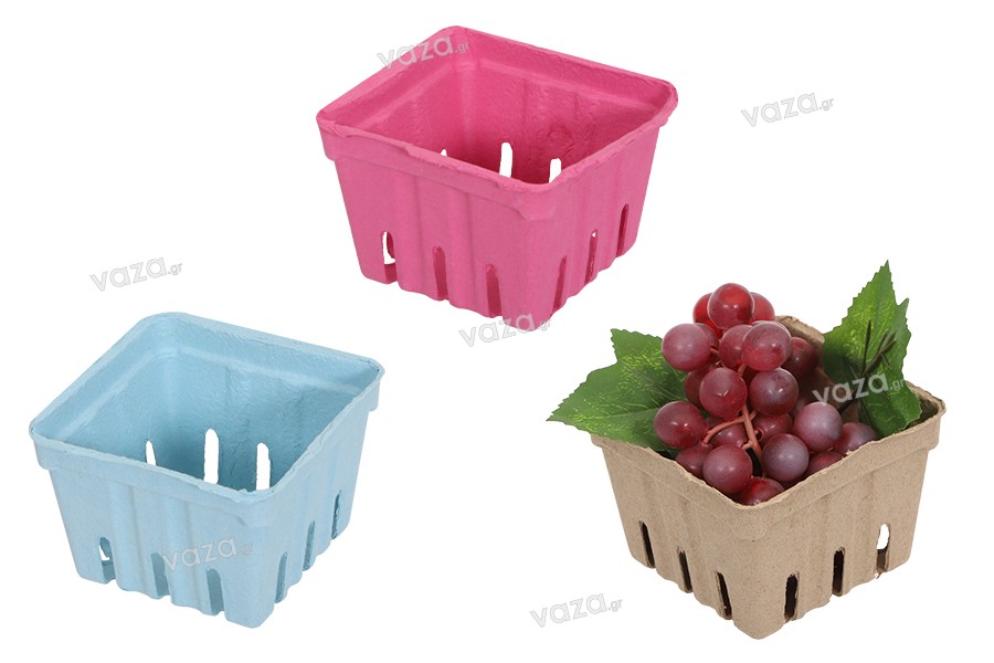 Καλαθάκια για φρούτα 110x110x75 mm από ανακυκλωμένο χαρτί  