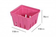 Καλαθάκια για φρούτα 110x110x75 mm από ανακυκλωμένο χαρτί  