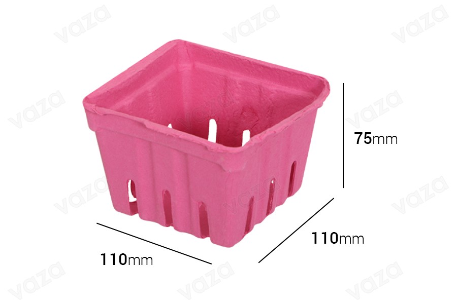 Obstkörbe 110x110x75mm aus Recyclingpapier Obstkörbe 110x110x75mm aus Recyclingpapier-εικόνα_σύνθεση