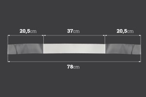 Selbstklebeband - Tragegriff (PE-Schaum) 780x35 mm-εικόνα_διαστάσεις