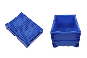 Caisse pliante aux dimensions 365 x 275 x 210 mm de couleur bleue-εικόνα_σύνθεση