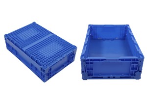 Caisse pliante aux dimensions 550 x 365 x 160 mm de couleur bleue-εικόνα_σύνθεση