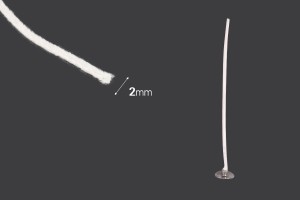 Fitil pambuku për qirinj - bobinë prej 60 metrash (diametri 2 mm)-imazh_dimensione