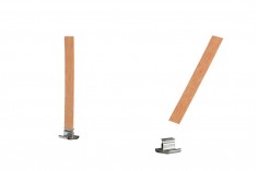 Metal bases for wooden wicks - 25 pcs