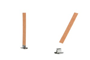 Bases métalliques pour mèches en bois - 25 pcs-3