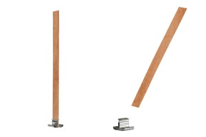 Mèches en bois 13 x 150 mm avec support métallique pour bougies - 25 pcs-εικόνα_προϊοντική