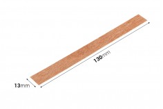 Φυτίλια ξύλινα 13x130 mm με μεταλλική βάση για κεριά - 100 τμχ