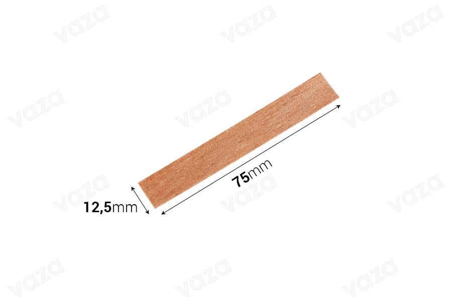 Holzdochte 12,5x75 mm mit Metallfuß für Kerzen - 25 Stk Holzdochte 12,5x75 mm mit Metallfuß für Kerzen - 25 Stk-bildabmessungen