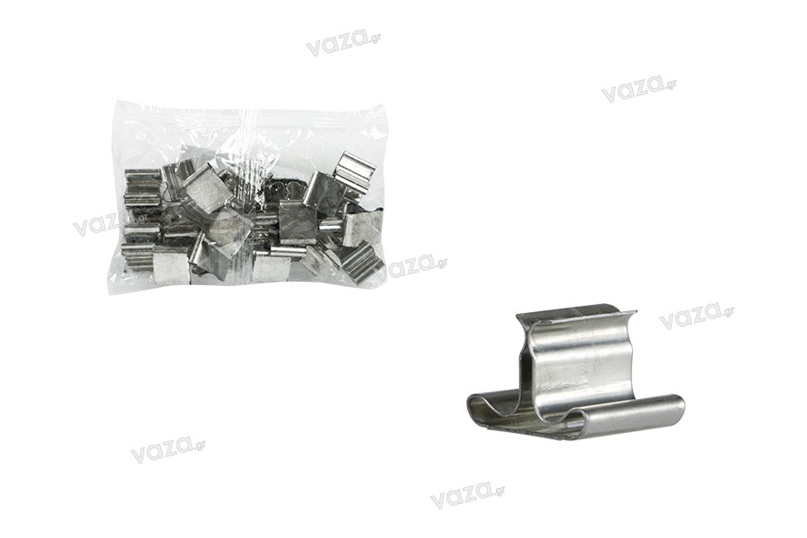Metal bases for wooden wicks - 25 pcs