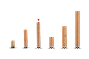 Mèches en bois 10 x 70 mm en forme de croix avec base en métal pour bougies - 25 pcs-εικόνα_σύνθεση