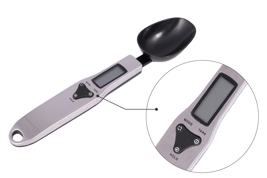 Misurino Display LCD Rosenstein & Söhne Bilancia a cucchiaio: Bilancia a cucchiaio digitale fino a 500 g 0,1 g esattamente 3 allegati 