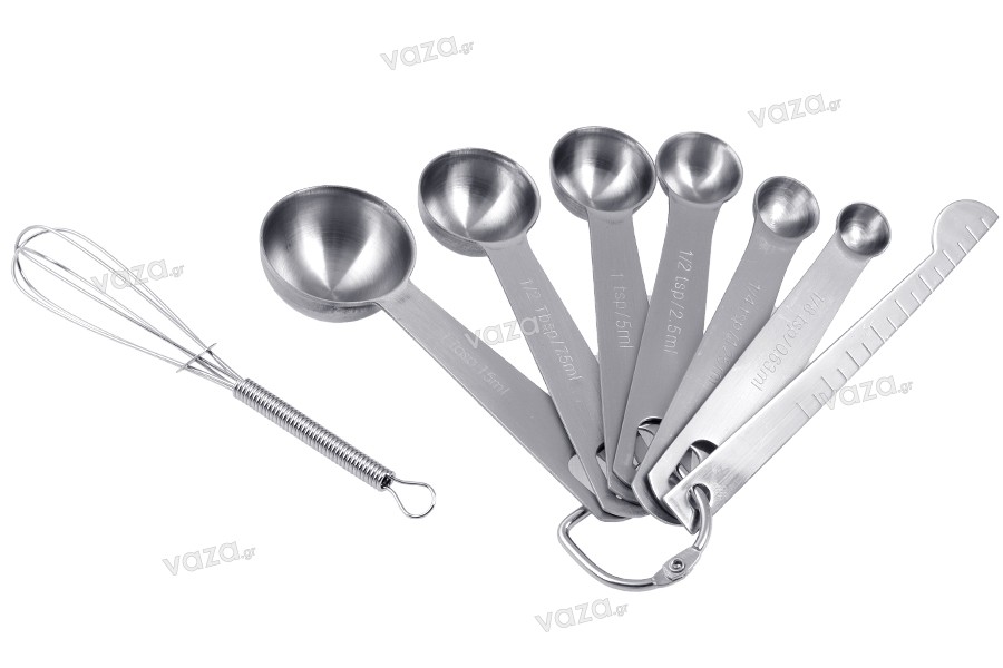 Stainless steel measuring spoons (8 pieces)
