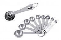 Stainless steel measuring spoons (set 9 pcs)