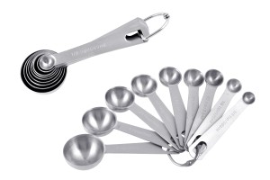 Messlöffel aus Edelstahl (Teelöffel-Set 9-tlg.)-1