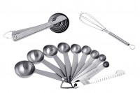 Misurini in acciaio inox (set cucchiaini 11 pz)