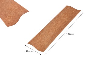Holzdochte 20x120 mm mit Metallfuß für Kerzen - 25 Stk-2