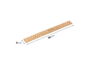 Mèches en bois de 8 x 90 mm avec support métallique pour bougies - 25 pcs-εικόνα_διαστάσεις