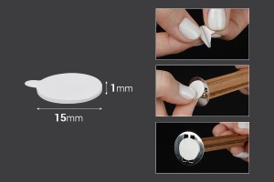 Autocollants double-face de 15 mm pour mèches de bougies (matériau en mousse) - 55 pcs-2