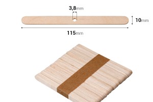 Wooden base for wicks - 50 pcs-2