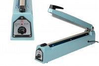 Tabletop hand held heat sealer with 40 cm seal length and 2 mm seal width