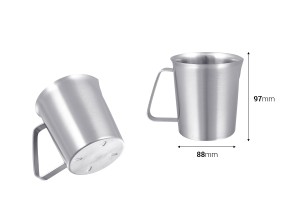 Acier inoxydable (inox) 500 ml avec graduation et poignée-εικόνα_διαστάσεις