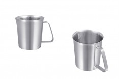 Stainless steel vessel (inox) 500 ml with graduation and handle