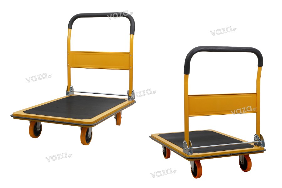 Karrocë e palosshme - platformë transporti me 4 rrota - deri në 150 kg