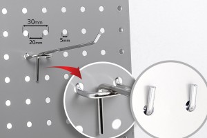 Crochet simple pour laminaire perforé de 145 mm-εικόνα_σύνθεση