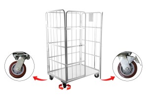 Chariot (panier) lourd à roues pour l'approvisionnement/la projection de marchandises-εικόνα_σύνθεση