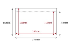 Selbstklebende Hüllen für Kurierbegleitpapiere (Packliste) 170x250 mm - 100 Stk-2