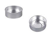 Round aluminum case for tealight candles - 100 pcs