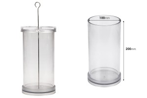 Plastic mold for candles  Durchmesser 10x20 cm in cylindrical shape-bildabmessungen