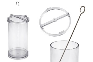 Plastic mold for candles  Durchmesser 10x20 cm in cylindrical shape-produktbild