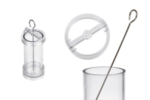 Plastic mold for candles Durchmesser 4x10 cm in cylindrical shape-εικόνα_προϊοντική