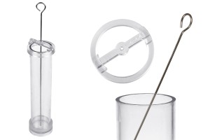 Plastic mold for candles Φ4x20 cm in cylindrical shape-εικόνα_προϊοντική