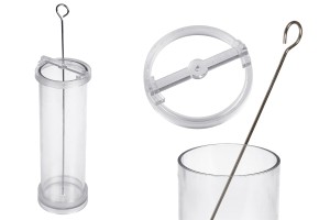 Plastic mold for candles 6x20  cm in cylindrical shape-εικόνα_προϊοντική