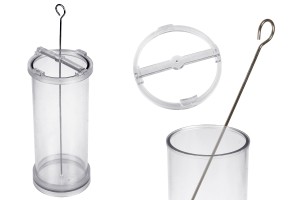 Plastic mold for candles Φ8x20 cm in cylindrical shape-εικόνα_προϊοντική